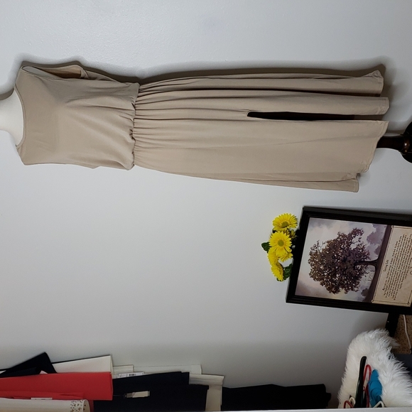 XL LEFT!!!  Summer Tank Maxi Dress Pocket Side Slit Boutique Casual - Picture 10 of 16